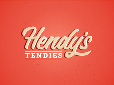 Chicken Hendy art brand chicken design draw food fun illustration logo quick tender type vector