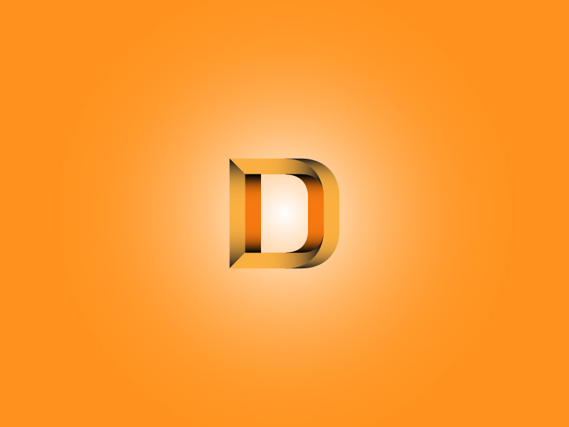 D Letter Form by Stephen Henderson on Dribbble