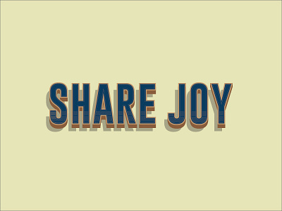 Share Joy Concept