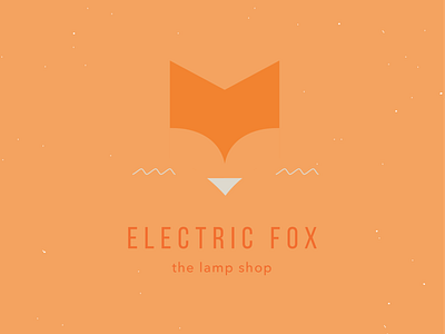 Electric Fox Logo branding electric electric fox fox illustration lamp lamp shop logo typography vector