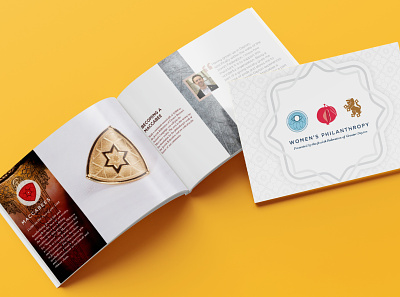 Men's & Women's Philanthropy Brochures branding brochure design graphic design typography