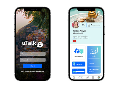 uTalk Mobile App Redesign Concept app concept branding concept design mobile app ui