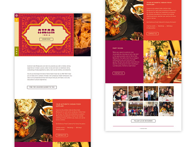 Amar India Responsive Website branding indian restaurant indian restaurant website responsive design responsive website restaurant website ui web design