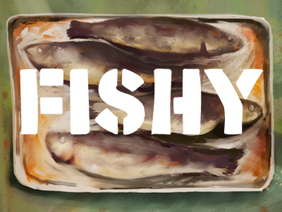 Fishy fish food illustration ipad procreate
