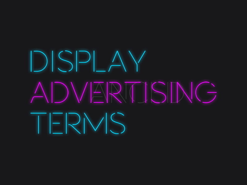 Display Advertising Advanced Terms - Animation idea