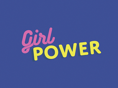 Girl Power funwithcolor type typography