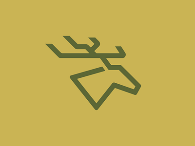 Deer Logo branding deer design illustration illustrator logo simplistic thicc thick lines