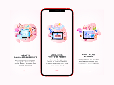 Mobile App - Onboarding Screens design figma graphic design mobile app onboarding screen ui ux vector