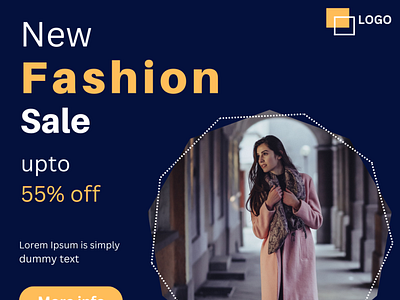 social media banner for fashion sale graphic design