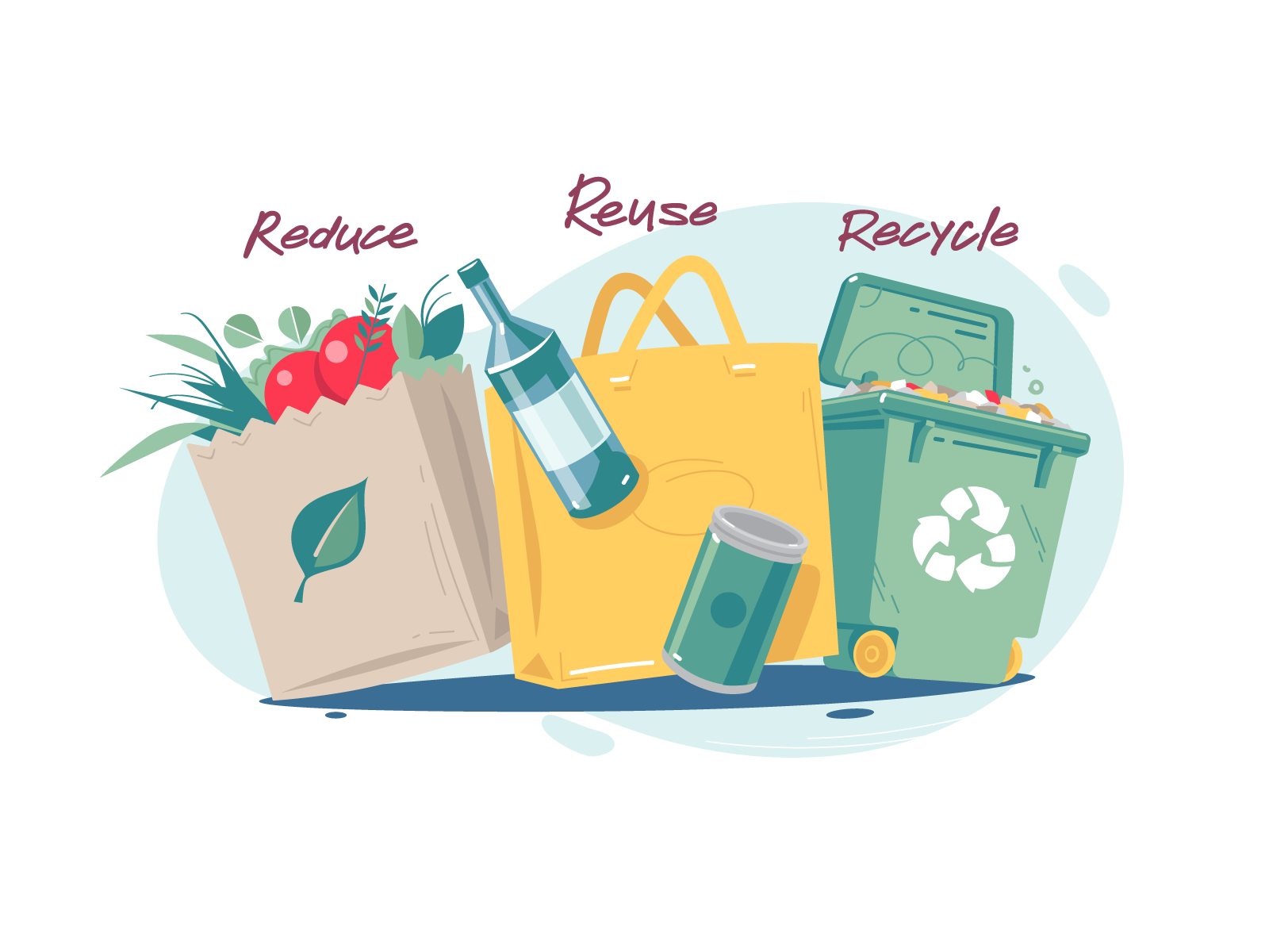 Reduce | Reuse | Recycle by Kilian Klippenstein on Dribbble