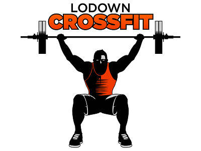 Lodown Crossfit Logo branding illustration logo