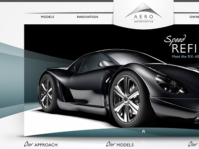 Aero Automotive Website branding ui web design