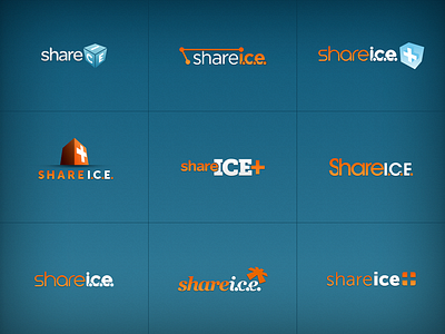 ShareICE Logos branding logo typography