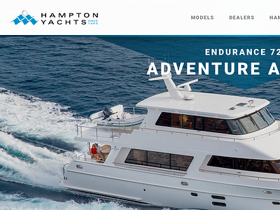 Hampton Yachts Websites hampton ui ux yachts
