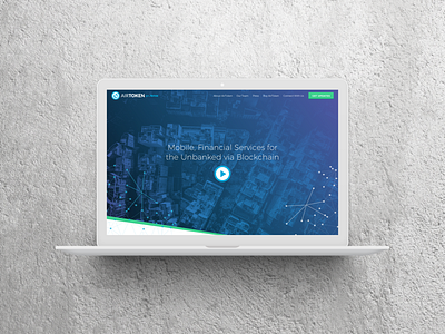 Airfox: AirToken Website one page ui ux web design