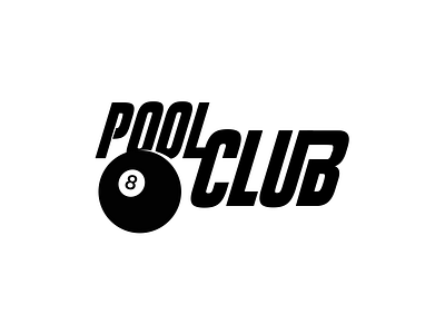 Pool Club Logo billiards brand club logo pool sports team