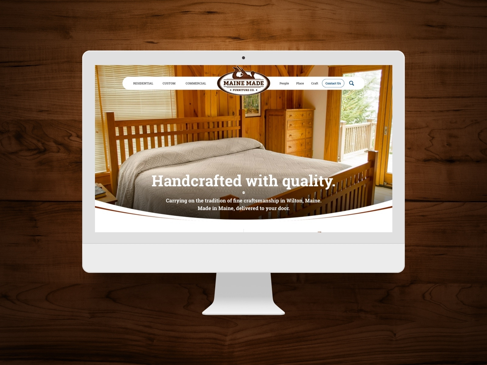 Maine Made Furniture site by Daniel Beadle on Dribbble