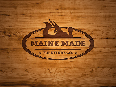 Maine Made Furniture Logo furniture logo logo design maine