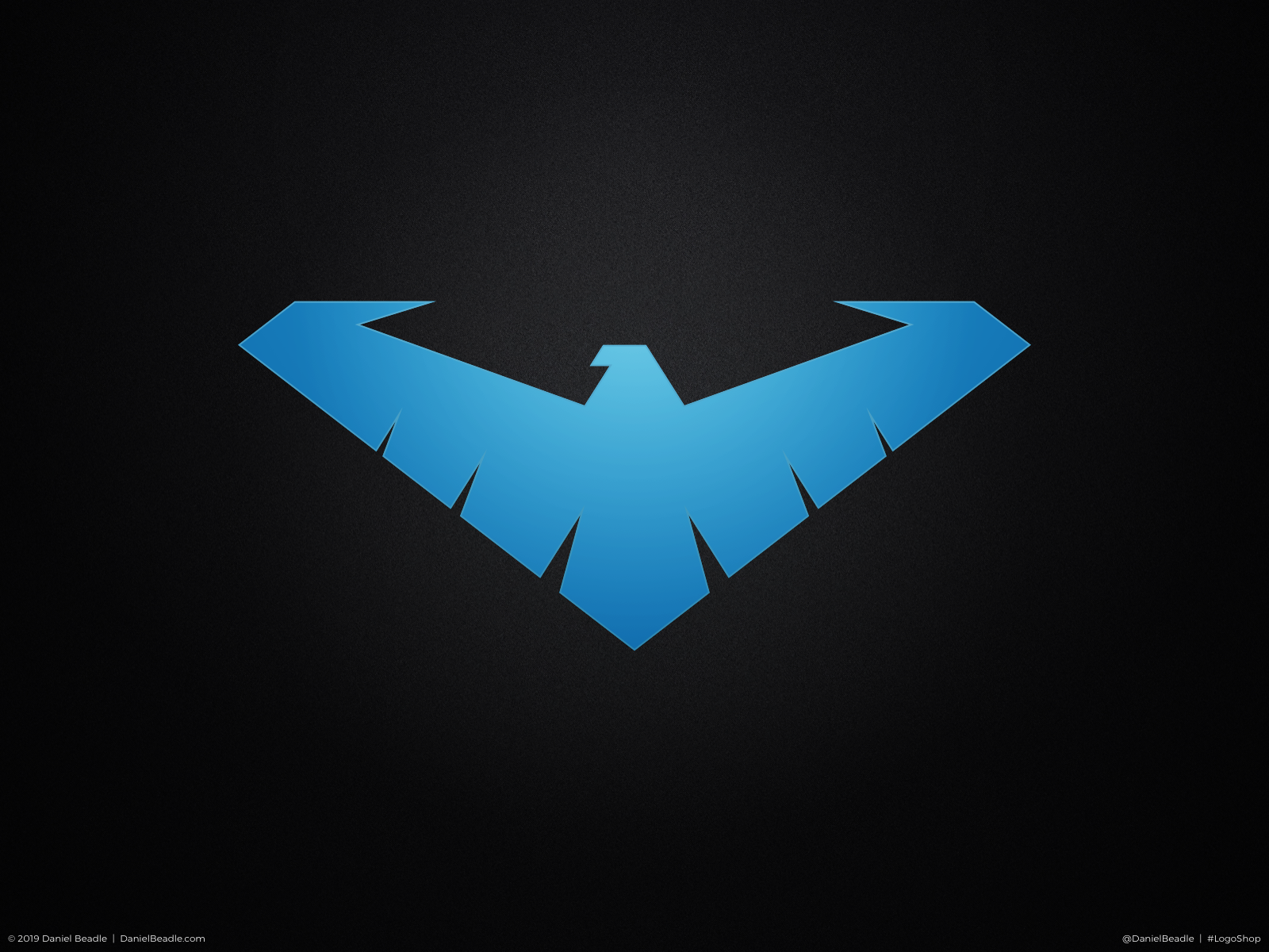 Nightwing Logo by Daniel Beadle on Dribbble