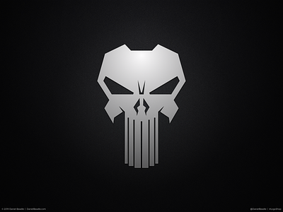 The Punisher Logo brand branding comic book logo punisher