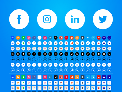 Social Media Icon Library for Sketch