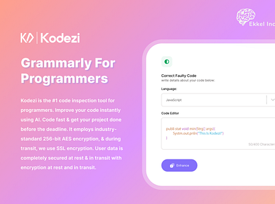 Kodezi.com ai powered application design web design website