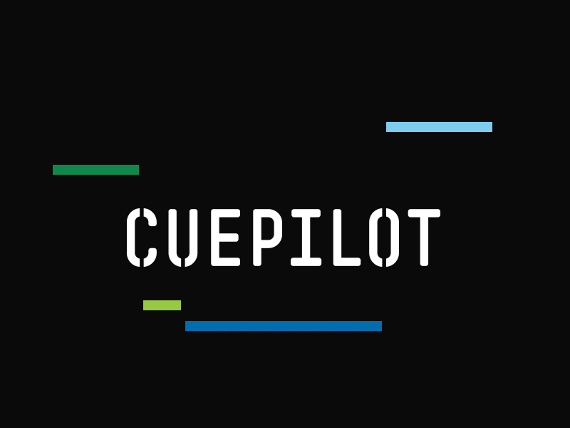 Cuepilot logo branding identity logo