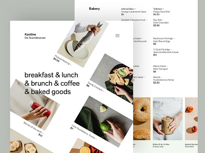 Kantine website by Andreas Weiland on Dribbble