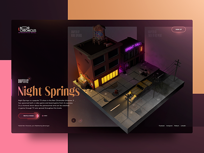 Noir Chronicles, pt.2: Night Springs 3d 3d art 3d modeling cinema 4d design graphic noir promo