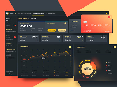 Financial App app app design apple application bank colorful dashboard finance ui ui ux ui design