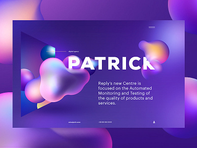 Patrick digital agency balls design digital patrick promo screen space web