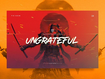 Ungrateful concept japan promo ronin samurai screen shogun tsisen ui ungrateful web