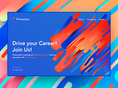 Provectus Careers careers colorful colors digital graphic page promo provectus screen web