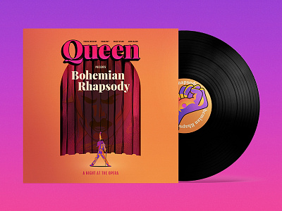 Bohemian Rhapsody art bohemian rhapsody colorful design freddie mercury hellions music queen rock singer vi vinyl