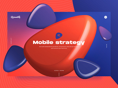 Reinvently Design Concept colorful design digital illustration mobile promo reinvently vector web