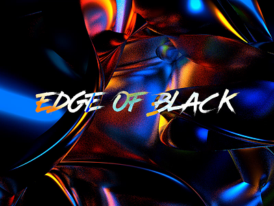Edge of Black 3d animation cinema 4d color gradient motion