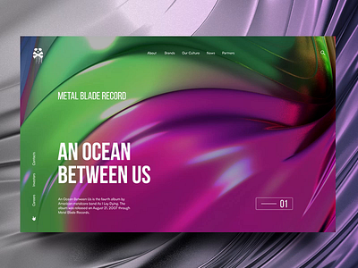 An Ocean Between Us 3d animation cinema 4d graphic motion music promo screen