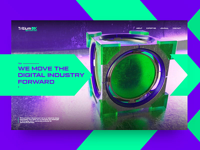 Tritium DX animation branding cube digital lettering logo motion octane screen symbol tritium