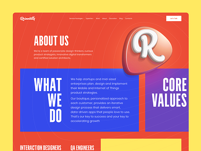 Reinvently About Page Concept