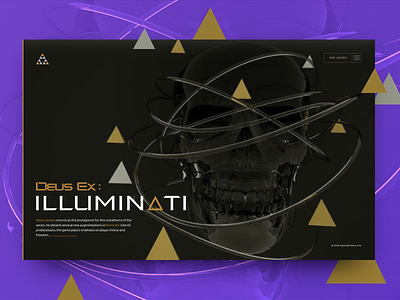 Deus Ex: Iluminati 3d adam jensen animation cinema 4d design deus deus ex deus ex machine ex machina game human revolution illuminati mankind divided motion prg promo
