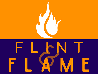 Flint & Flame Logo amazing app branding creative design graphic design illustration logo minimalist typography ui ux vector