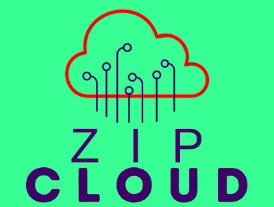 Zip Cloud Logo amazing app branding creative design graphic design illustration logo minimalist typography ui ux vector