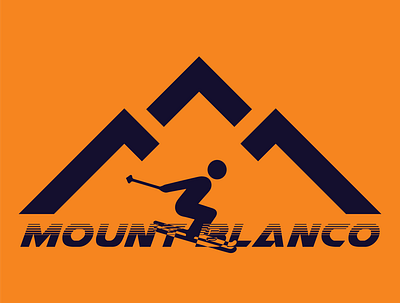 Ski Mountain Logo amazing app branding creative design graphic design illustration logo minimalist typography ui ux vector