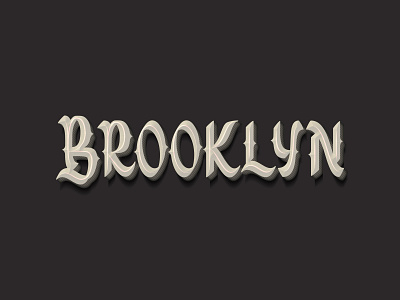 Brooklyn design graphic handlettering illustrator lettering logo type typo typography vector