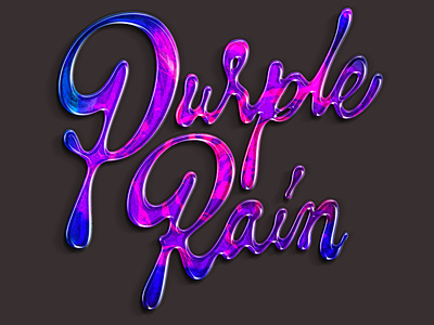 Purple Rain design graphic handlettering illustration illustrator lettering logo type typography vector