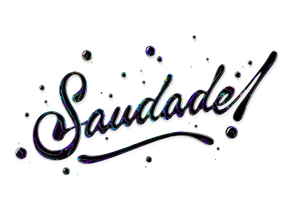 Saudade design digital art digital illustration graphic illustrator lettering logo type typo typography vector