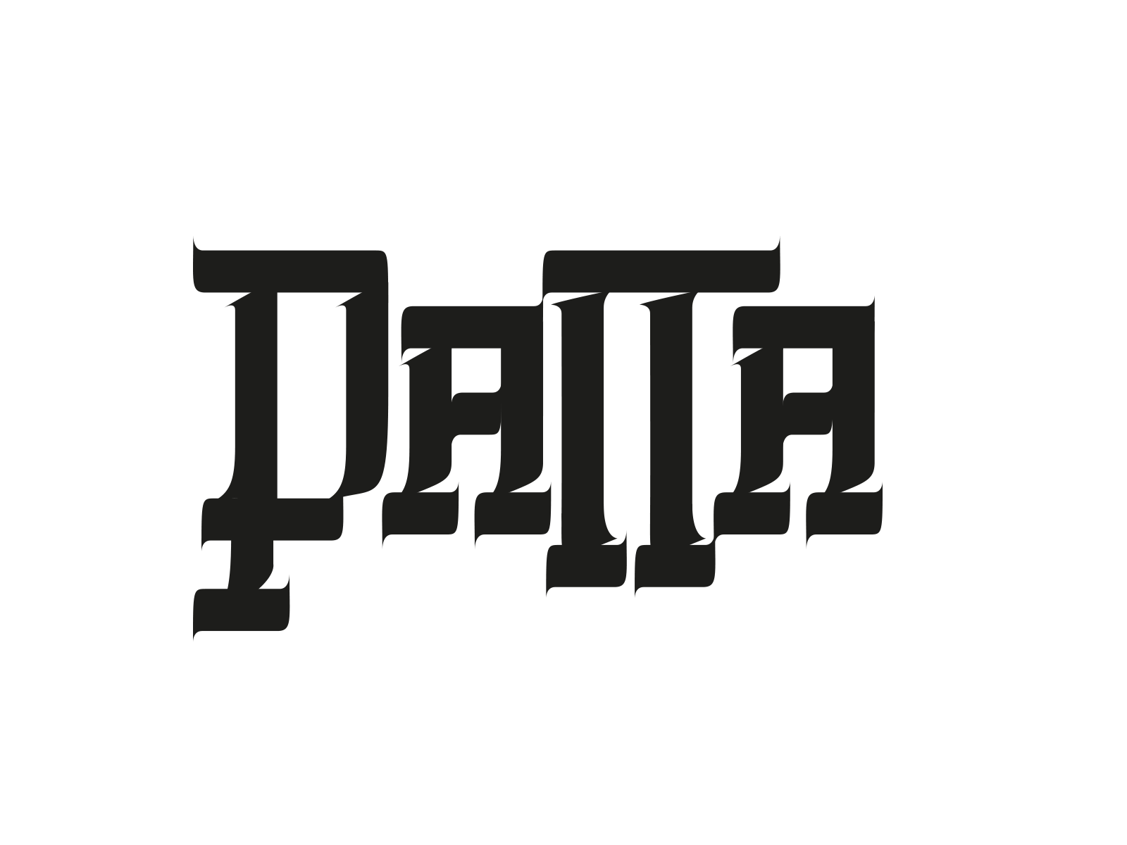 Patta logo brand design graphic handlettering lettering logo patta streetwear type typography vector