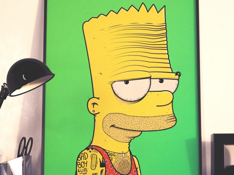 Old Bart Simpson