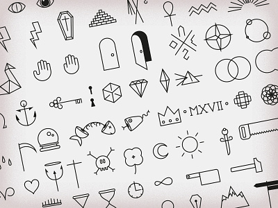 Icon pack black dots draw egypt icon illustration lines mystery pack pattern vector white