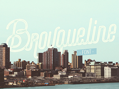 Brouqueline standard free font